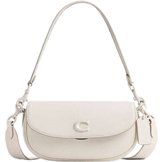 Coach Emmy Saddle Bag 23 - Glovetanned Leather/Silver/Chalk