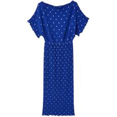 Never Fully Dressed Plisse Dress - Blue Tilly