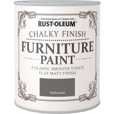 Rust-Oleum Chalky Finish Wood Paint Anthracite 0.75L