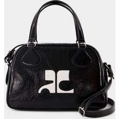 Courreges Reedition Bowling Bag Leather Black