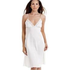 White Nightgowns Camille Knee Length Full Slip Ivory