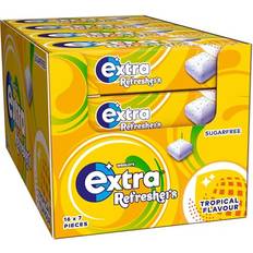 Extra Wrigleys refreshers sugar free tropical chewing