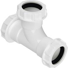 Plastic Waste-pipes FloPlast White Compression Waste Tee 32mm