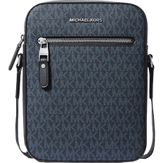 Michael Kors Varick Logo Flight Bag - Admiral/Pale Blue