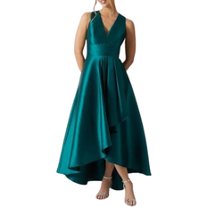 Coast Plunge Waterfall Bridesmaids Maxi Dress - Emerald