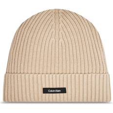 Calvin Klein Beige Headgear Calvin Klein Knit Beanie