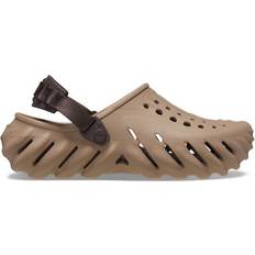 Brown - Women Outdoor Slippers Crocs Echo Clog - Latte