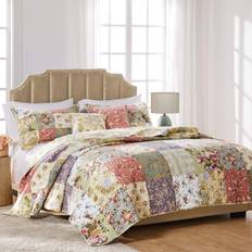 Greenland Home Fashions Blooming Prairie Quilts Yellow, Green (223.5x172.7cm)