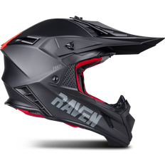 Raven Aspire Evo MX Helmet Matte Black-Red