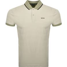 Beige Polo Shirts BOSS BOSS Paddy Polo T Shirt Beige