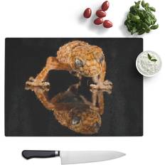 East Urban Home Rough Knob Gecko Lizard Painting Chopping Board 39cm