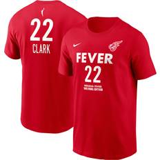 Nike Men's and Women's Caitlin Clark Red Indiana Fever 2024 Wnba Draft Rebel Edition Player Number T-Shirt Red