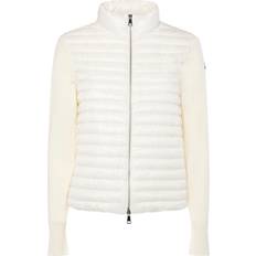 Moncler S Coats Moncler COLLECTION Cardigan matelassé en laine Blanc