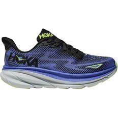 Green - Women Running Shoes Hoka Clifton 9 W - Black/Stellar Blue