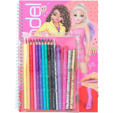 Plastic Crafts Depesche Topmodel Colouring Book with Drawing Tools