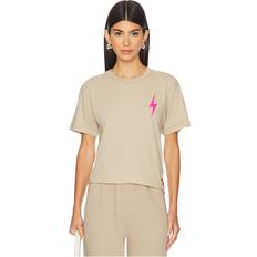 Aviator Nation Blolt Boyfriend T-shirt in Beige. M, S, XL, XS