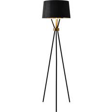 The Range Camden Tripod Black/Gold Floor Lamp 161cm