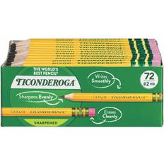 Yellow Graphite Pencils Ticonderoga Golf Wood Cased Pencils 72-pack