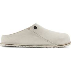 Birkenstock Men Clogs Birkenstock Clogs Premium Suede Leather Zermatt Blanc