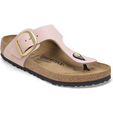 Birkenstock Gizeh - Women Sandals Birkenstock Gizeh Big Buckle Nubuk Leather - Soft Pink