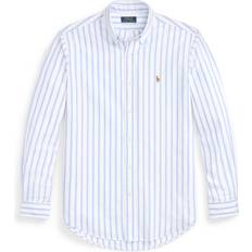 Polo Ralph Lauren Classic Fit Striped Oxford Shirt - White Blue