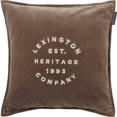 Lexington 1993 Logo Organic Cushion Cover Beige, Brown (50x50cm)