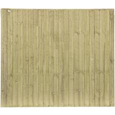 Green Enclosures Shire Standard Featheredge 5.4 6ft Treated Green Vertical Fence Panel