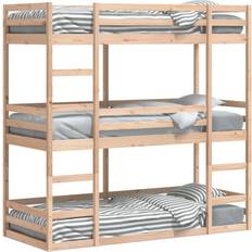 vidaXL Triple Bunk Bed 97.5x205.5cm