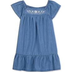 Carter's Toddler Girls Chambray Drop-Waist Dress Blue