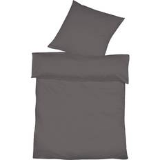 Fleuresse Half Linen Provence Reversible Duvet Cover Grey (200x135cm)