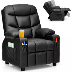 Costway Kids Recliner Chair with Cup Holder & Footrest