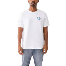 True Religion Relaxed Fit Puff Paint Logo Graphic T-shirt - White