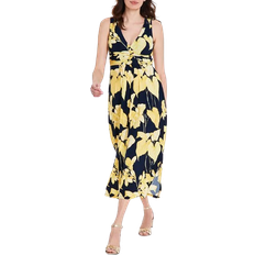 Tommy Hilfiger Petite Floral Print Maxi Dress - Sky Captain/Snapdragon