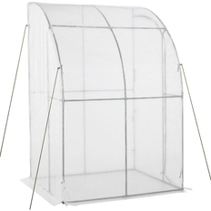 OutSunny Lean-to Greenhouses OutSunny Outdoor Walk-In Lean to Wall Greenhouse