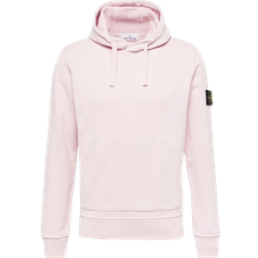 Men - Pink Jumpers Stone Island Logo Patch Hoodie - Pink