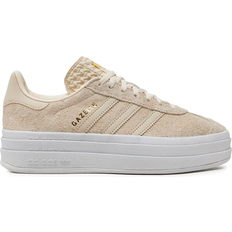 Beige - Women - adidas Gazelle Shoes Adidas Gazelle Bold W - Wonder White/Cloud White