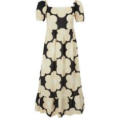 Regatta Orla Kiely Midi Summer Dress - Black Sixties Daisy