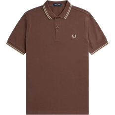 Fred Perry Twin Tipped Polo Shirt - Carrington Brick/Warm Grey