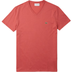 Lacoste Men's Classic Pima V Neck T-shirt - Pink