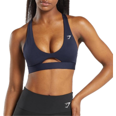 Gymshark Peek A Boo Sports Bra - Heavy Blue