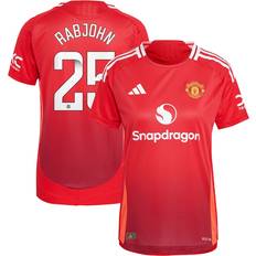 Adidas Manchester United WSL Home Authentic Shirt 2024-25 Women's with Rabjohn 25 Printing