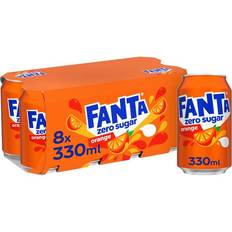 Fanta Orange Zero, 8 33.1cl