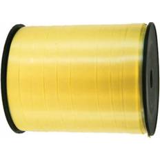 PRÄSENT party ribbon 5 mm polyester yellow 500 meters