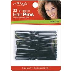 Black Hair Pins Magic collection 32 hair pins 3'' black