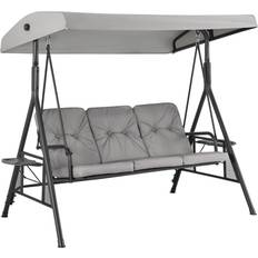 Grey Outdoor Sofas & Benches Livivo GREY 3-Seater Garden Swing