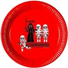 Red Disposable Plates Star Wars Paper Kylo Ren Party Plates Pack of 8