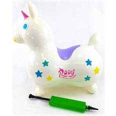 Gymnic Rody Magical Unicorn White Active Play for Ages 3 to 7 Fat Brain Toys