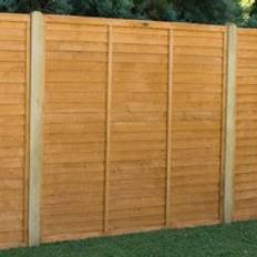 Green Fences Forest Garden Straight Cut Lap Fence Panel