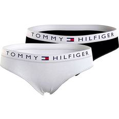 Tommy Hilfiger Boys Underwear Tommy Hilfiger Girls Briefs Underwear Pack of 2, Multicolor White Black 6-7 Years