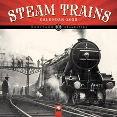 Wall Calendars Flame Tree Publishing Steam Trains Heritage Calendar 2025